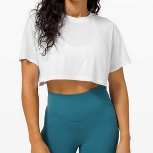 All Yours Crop Tee in White